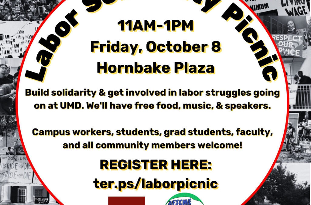 Event Announcement: Labor Solidarity Picnic!